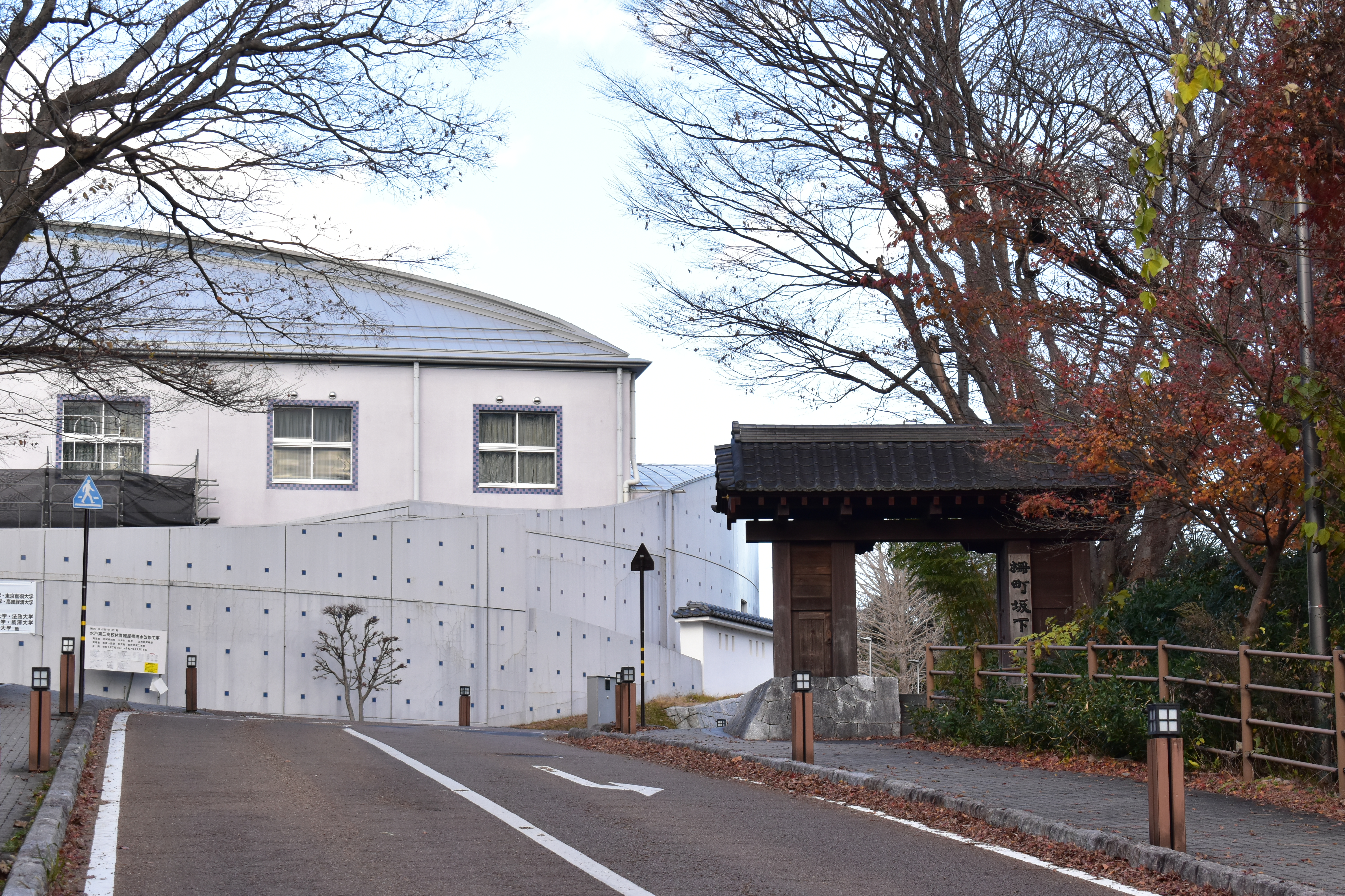 水戸城城郭の遠望 2025年時点の写真