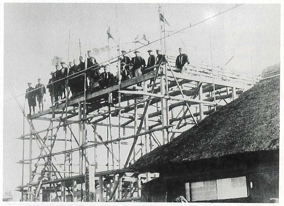 上市の芸妓屋組合事務所の建前